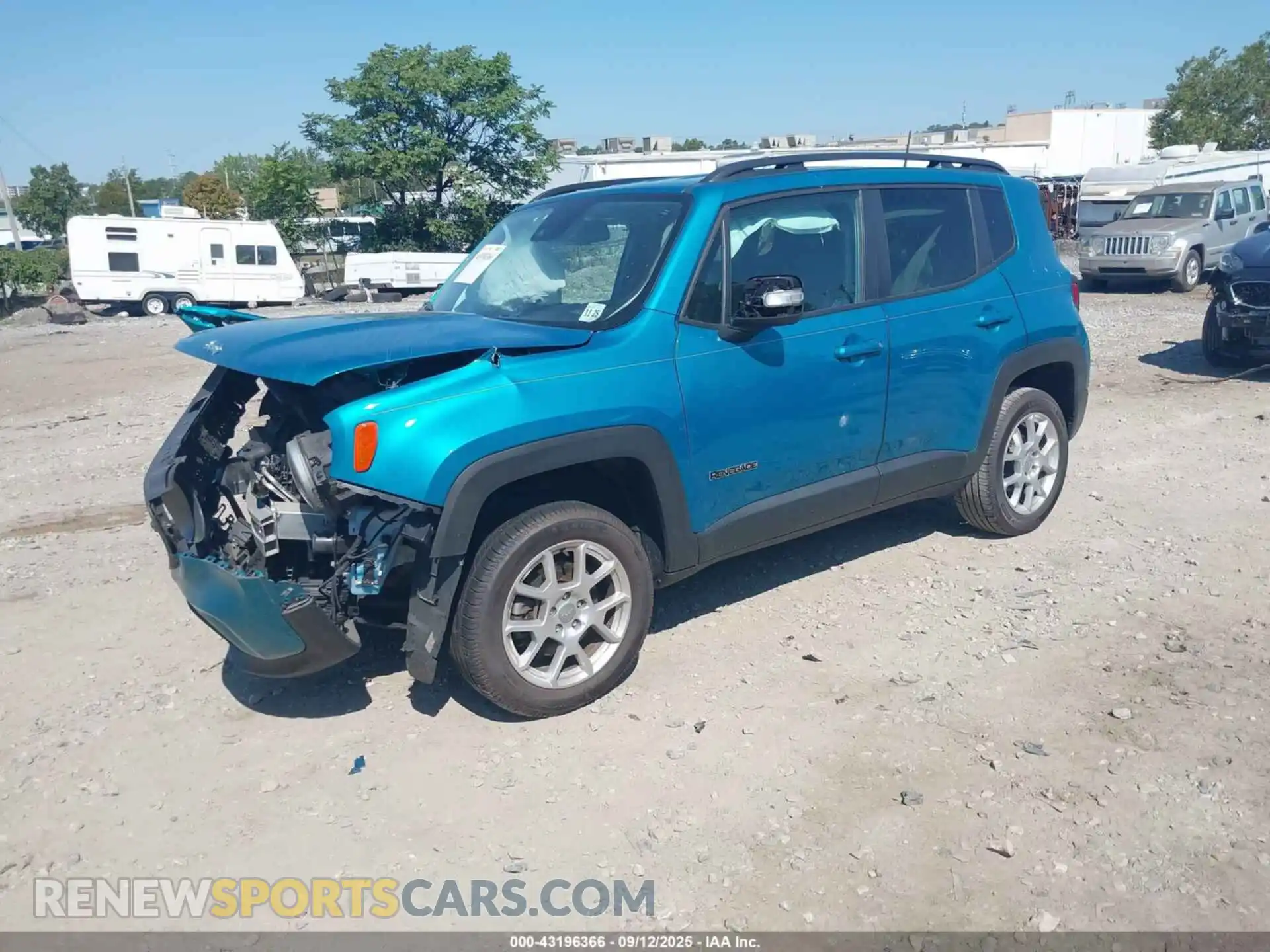 2 Photograph of a damaged car ZACNJDD10MPM27463 JEEP RENEGADE 2021