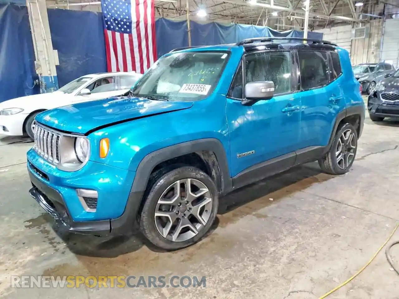 1 Photograph of a damaged car ZACNJDD12MPM08865 JEEP RENEGADE 2021