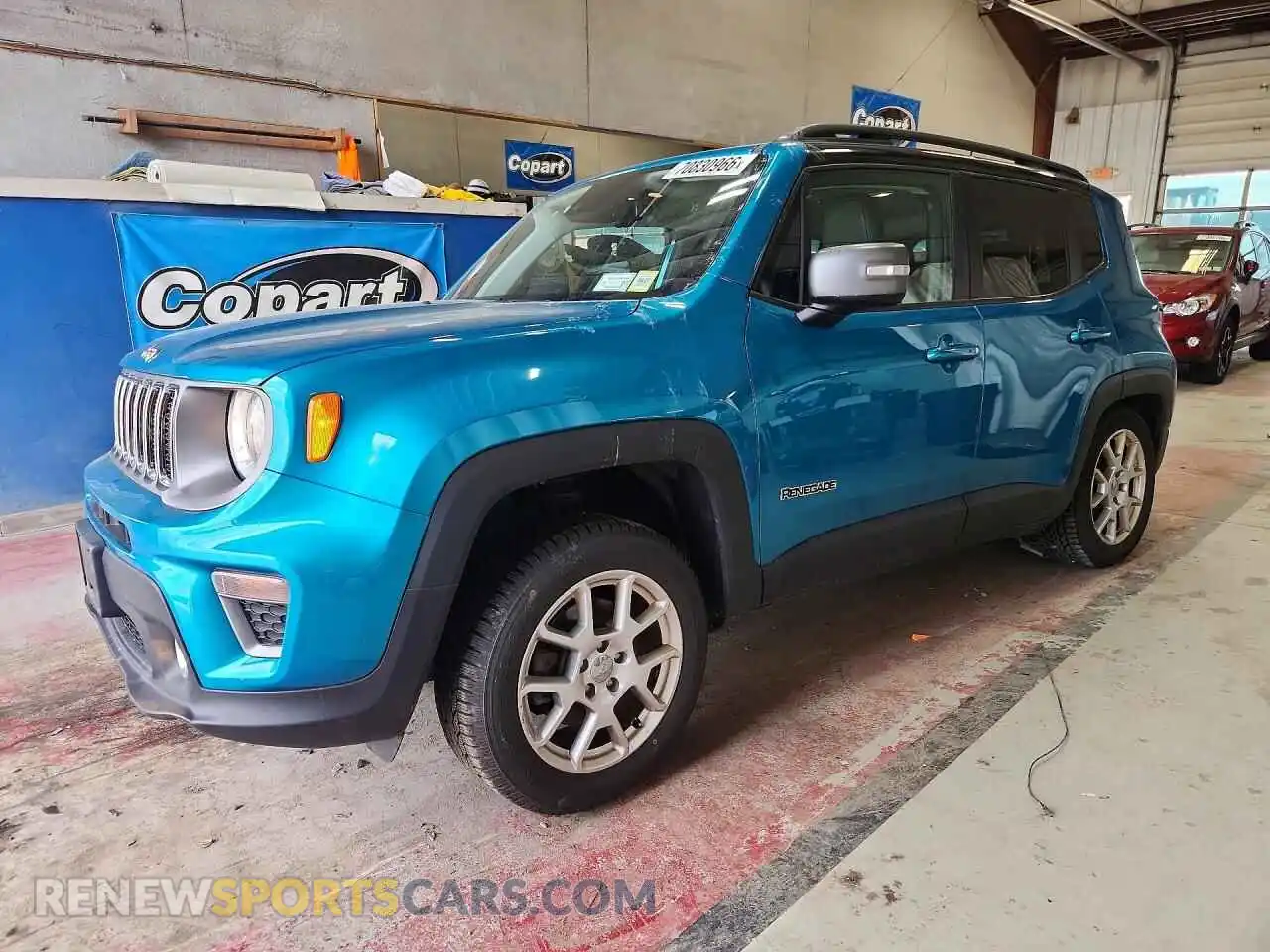 1 Photograph of a damaged car ZACNJDD12MPM45219 JEEP RENEGADE 2021