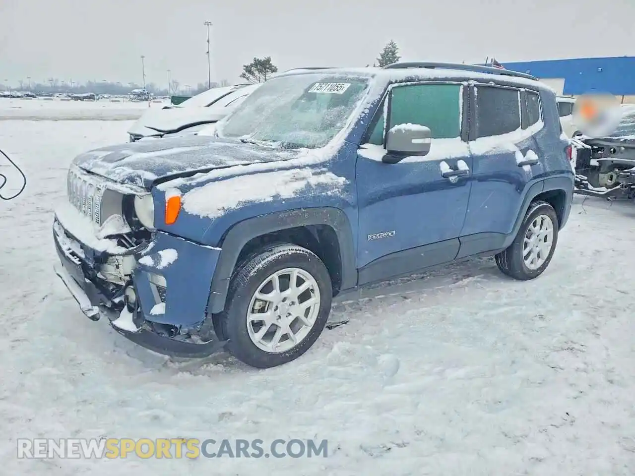 1 Photograph of a damaged car ZACNJDD13MPN31977 JEEP RENEGADE 2021