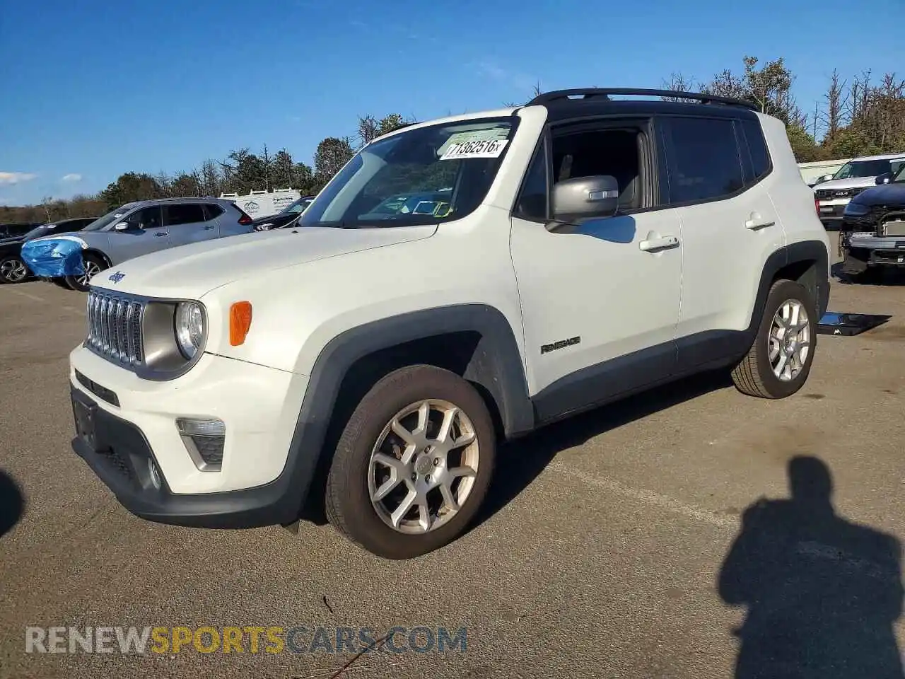 1 Photograph of a damaged car ZACNJDD14MPM23447 JEEP RENEGADE 2021