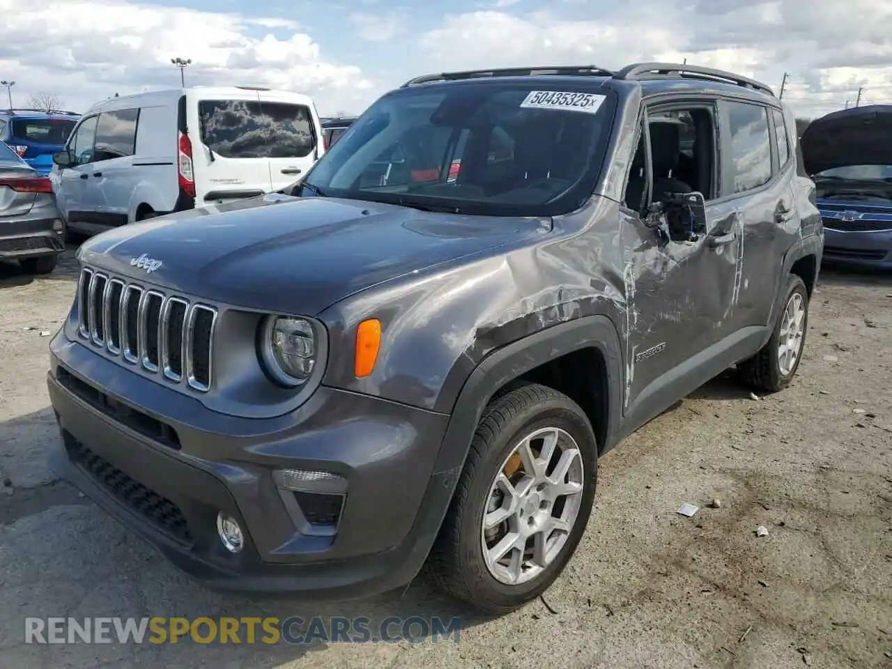 1 Photograph of a damaged car ZACNJDD14MPN32054 JEEP RENEGADE 2021