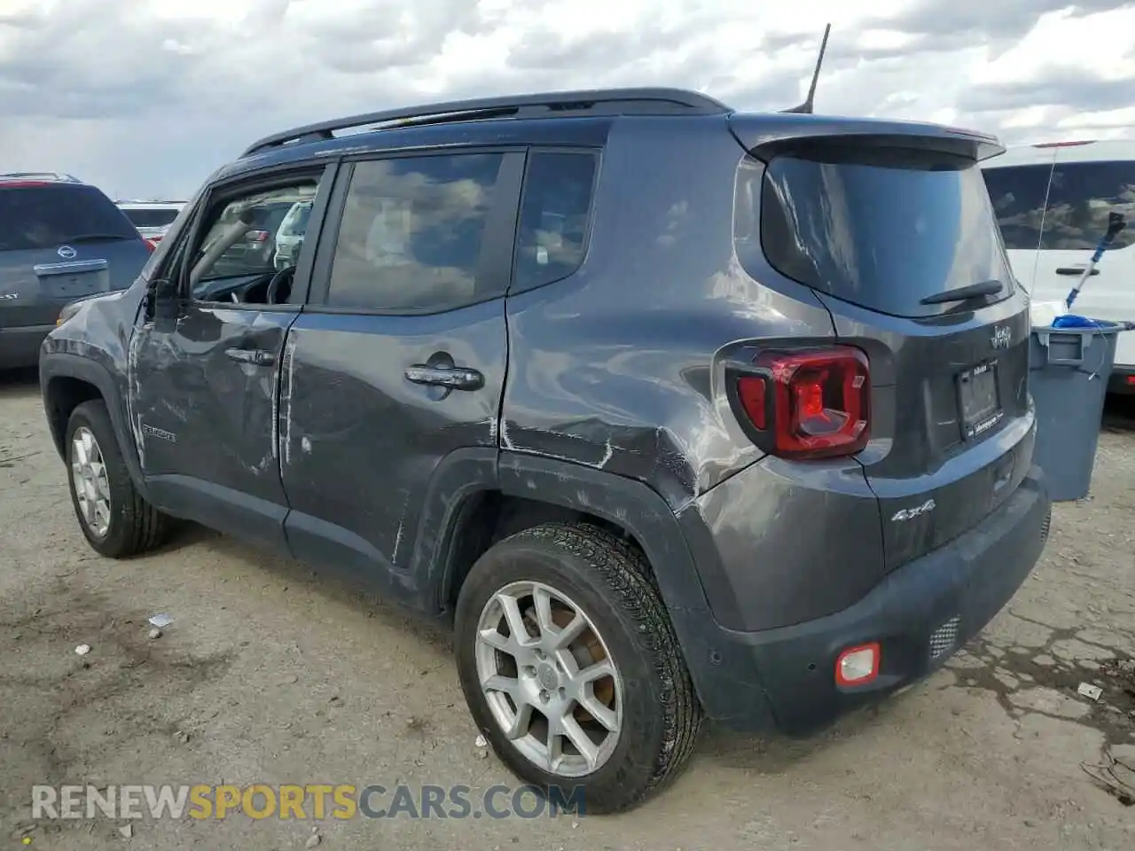 2 Photograph of a damaged car ZACNJDD14MPN32054 JEEP RENEGADE 2021