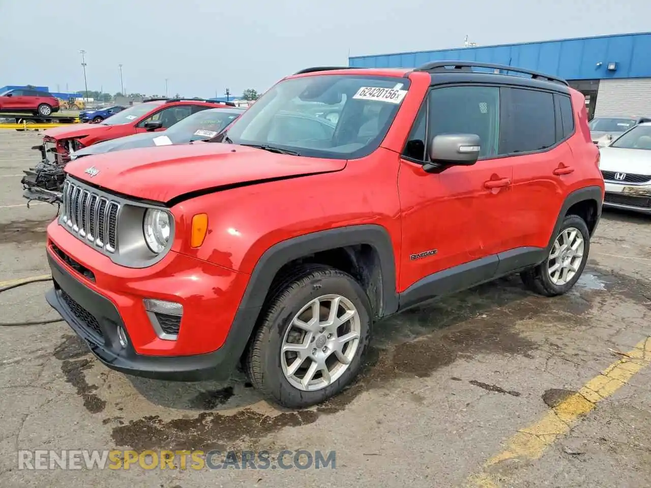 1 Photograph of a damaged car ZACNJDD15MPM50401 JEEP RENEGADE 2021