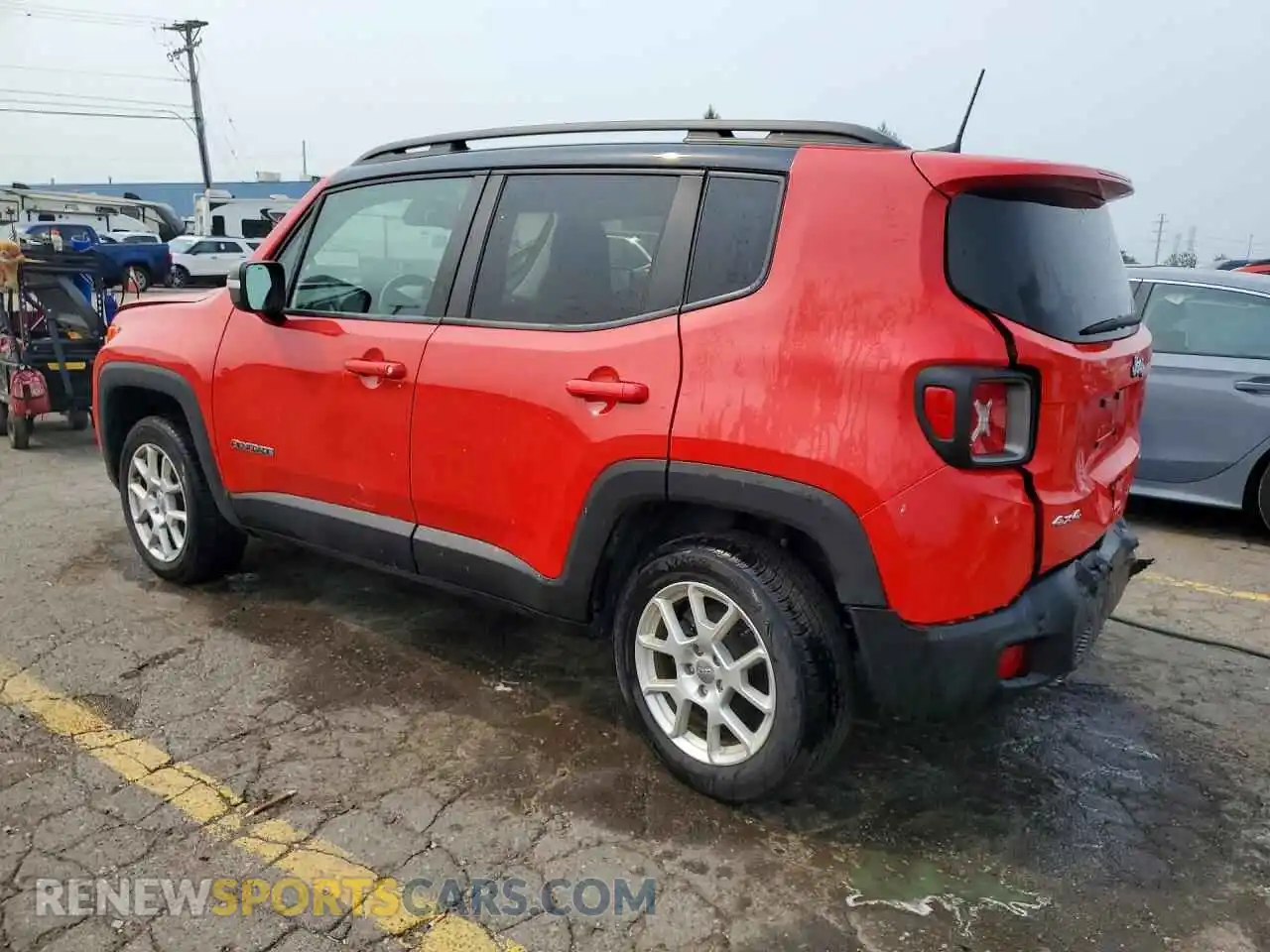 2 Photograph of a damaged car ZACNJDD15MPM50401 JEEP RENEGADE 2021