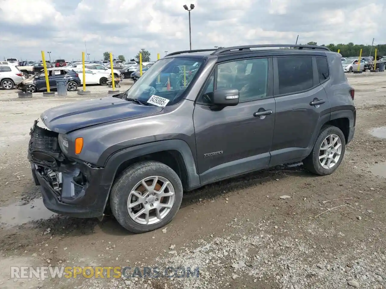 1 Photograph of a damaged car ZACNJDD15MPM92664 JEEP RENEGADE 2021
