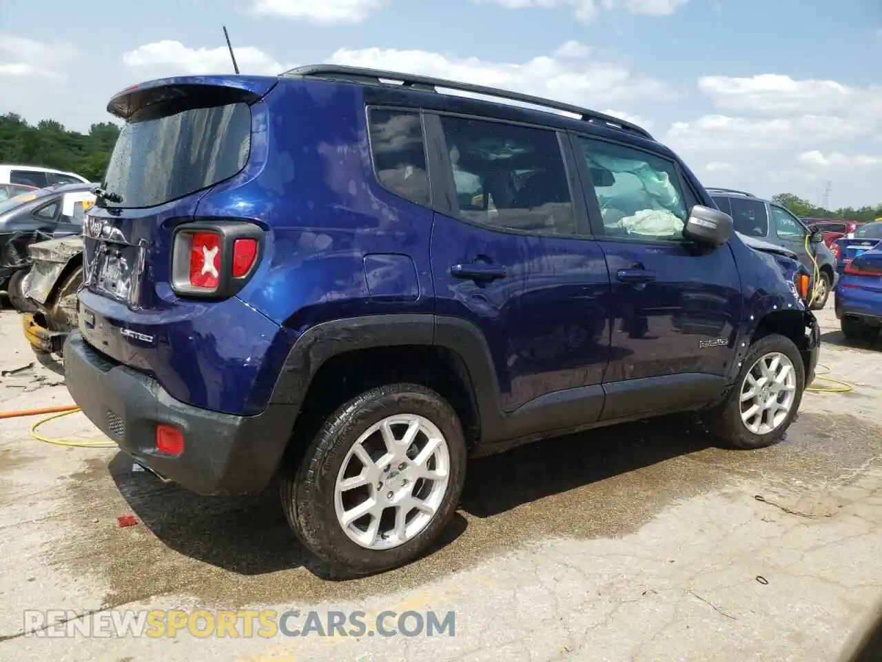 3 Photograph of a damaged car ZACNJDD15MPM95063 JEEP RENEGADE 2021