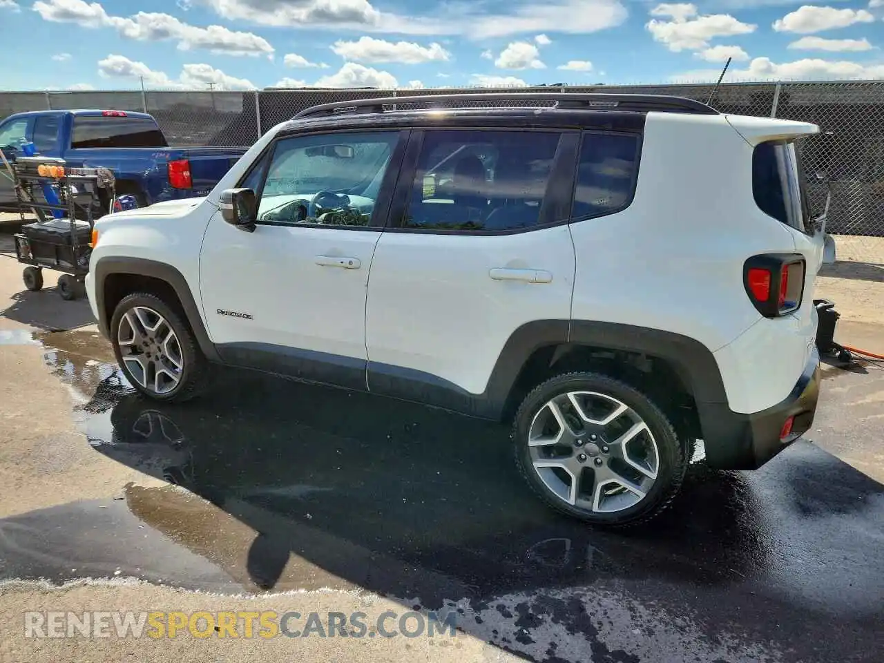 2 Photograph of a damaged car ZACNJDD17MPM21417 JEEP RENEGADE 2021