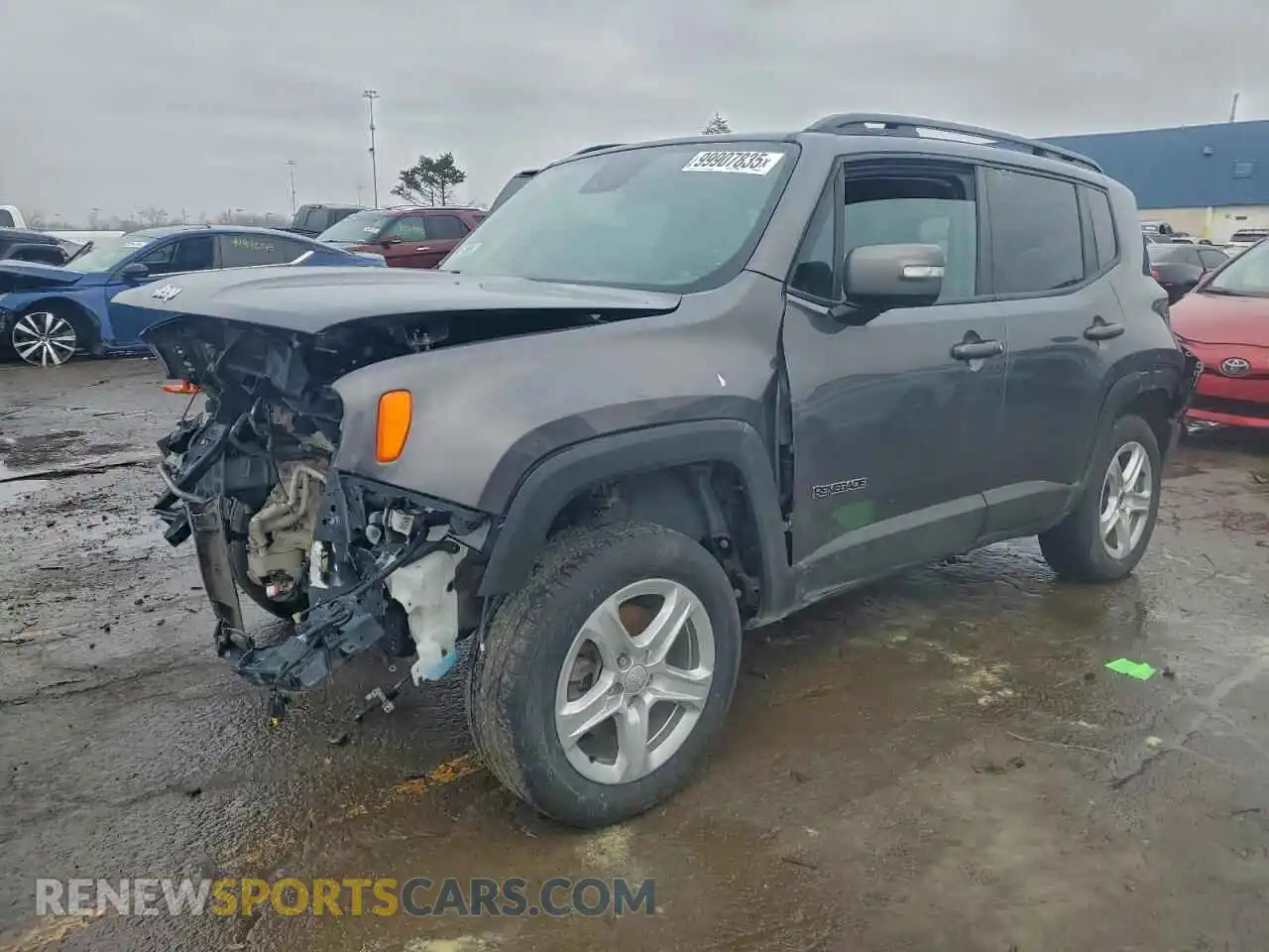 1 Photograph of a damaged car ZACNJDD18MPM08871 JEEP RENEGADE 2021
