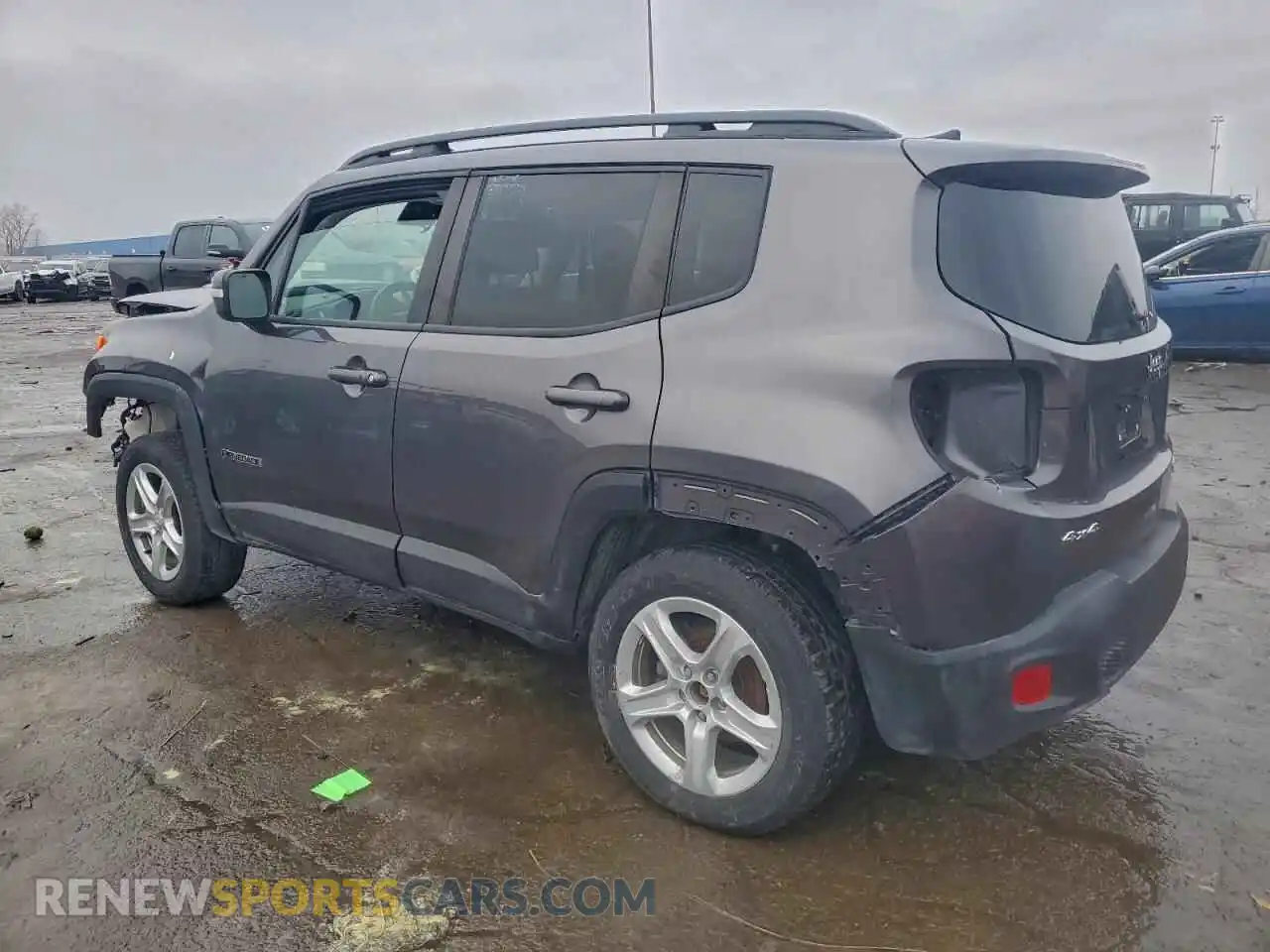2 Photograph of a damaged car ZACNJDD18MPM08871 JEEP RENEGADE 2021