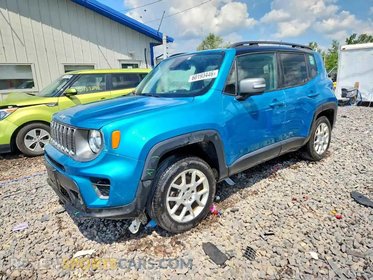 1 Photograph of a damaged car ZACNJDD18MPM32104 JEEP RENEGADE 2021