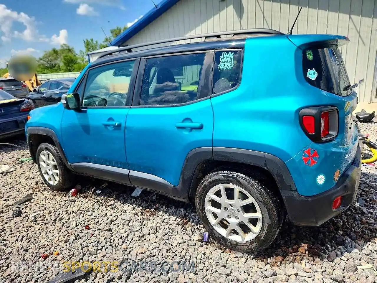 2 Photograph of a damaged car ZACNJDD18MPM32104 JEEP RENEGADE 2021
