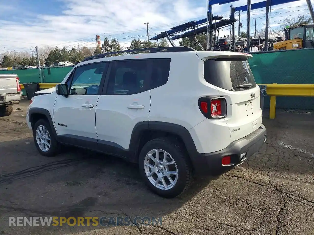 2 fotografías del automóvil dañado ZACNJDD18MPN32560 JEEP RENEGADE 2021
