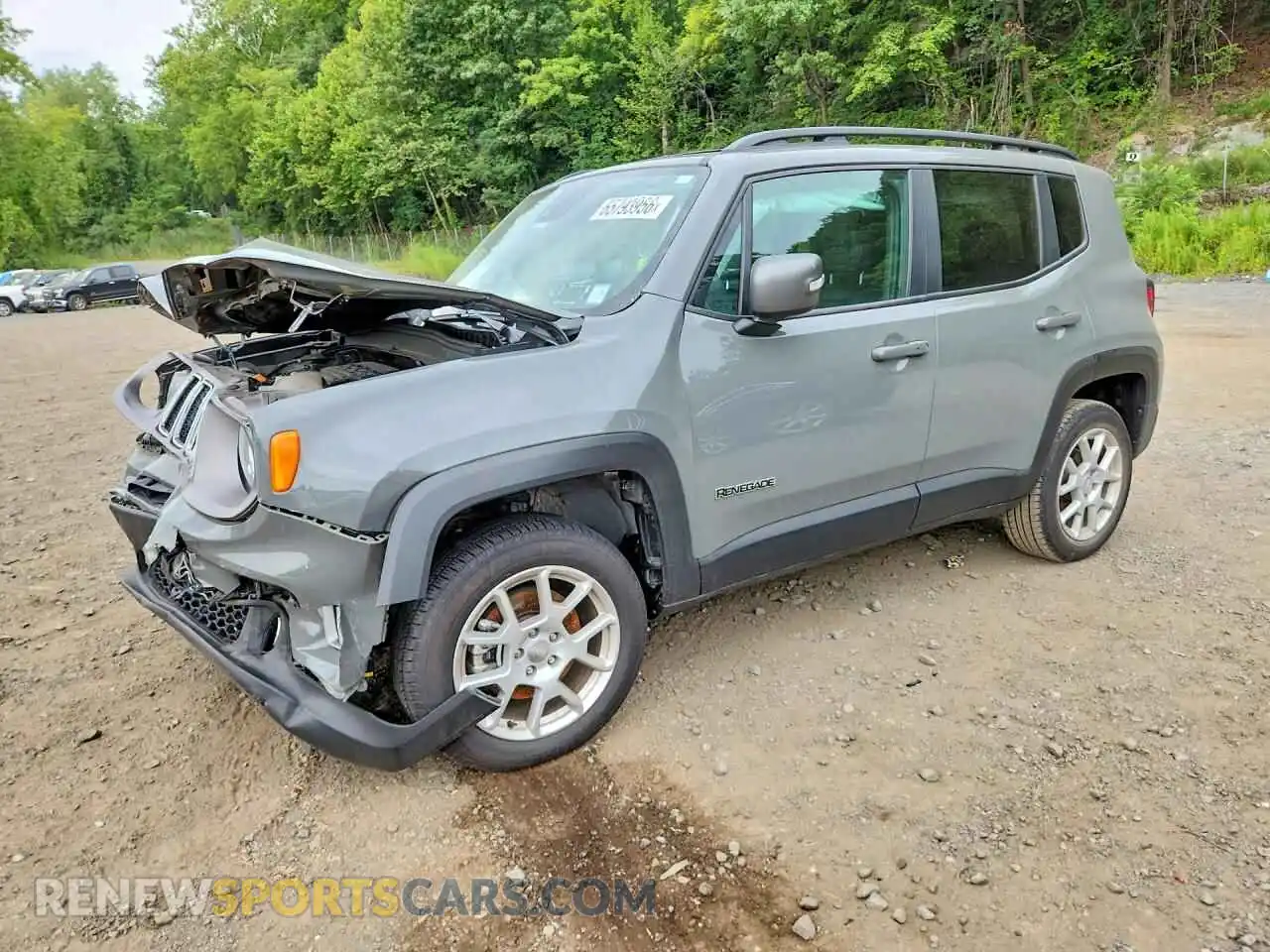 1 Photograph of a damaged car ZACNJDD18MPN33482 JEEP RENEGADE 2021