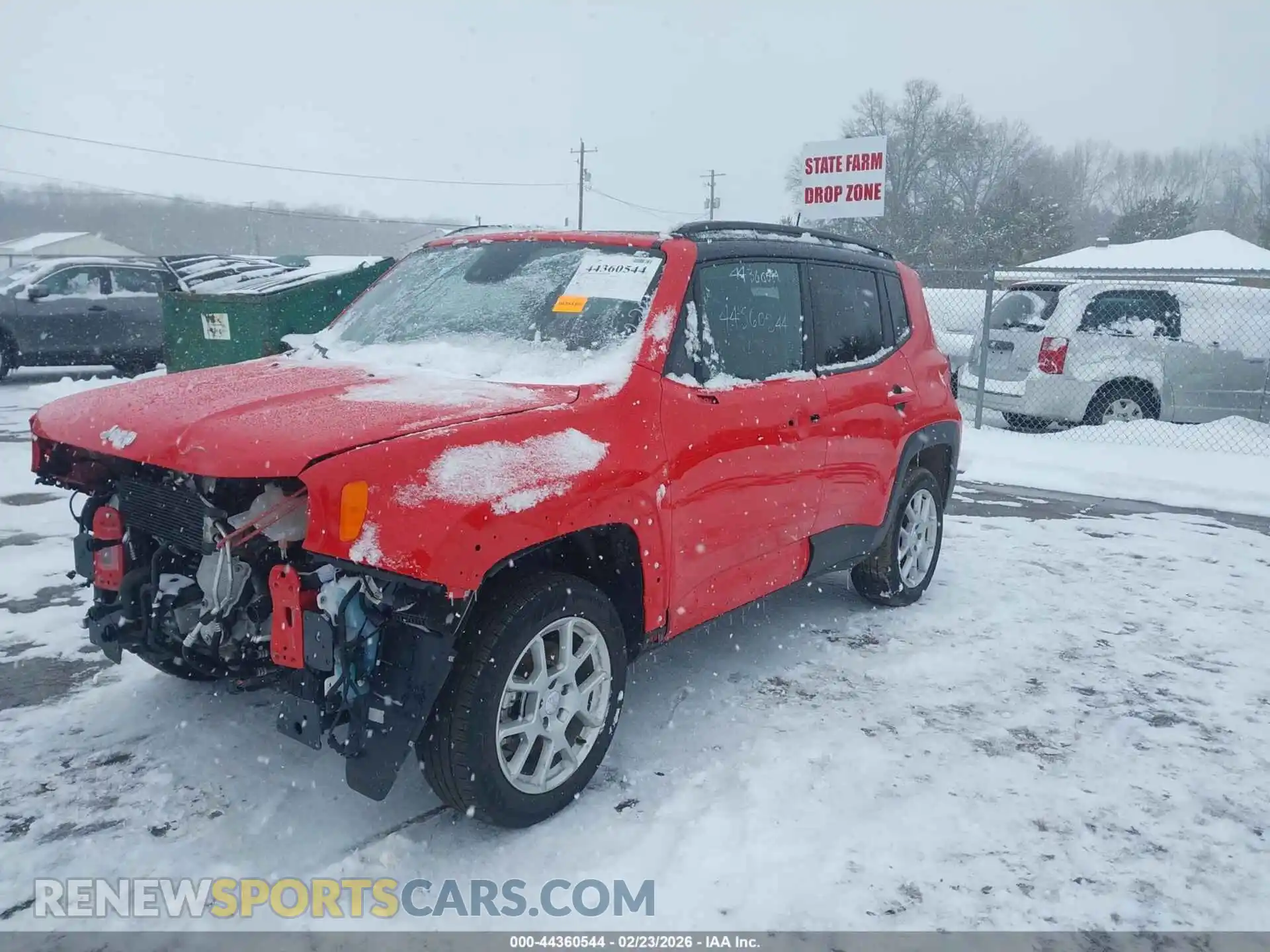2 Photograph of a damaged car ZACNJDD19MPN31787 JEEP RENEGADE 2021