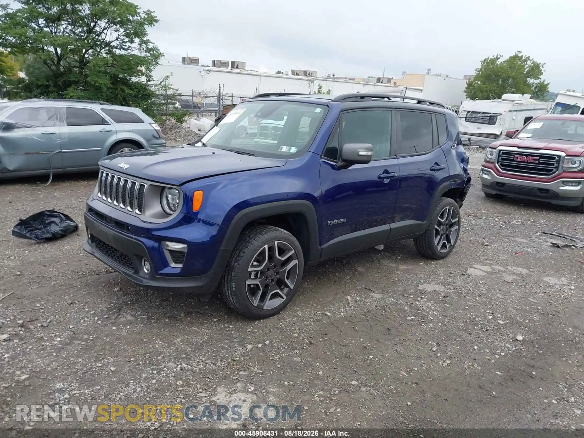 2 Photograph of a damaged car ZACNJDD1XMPM73477 JEEP RENEGADE 2021
