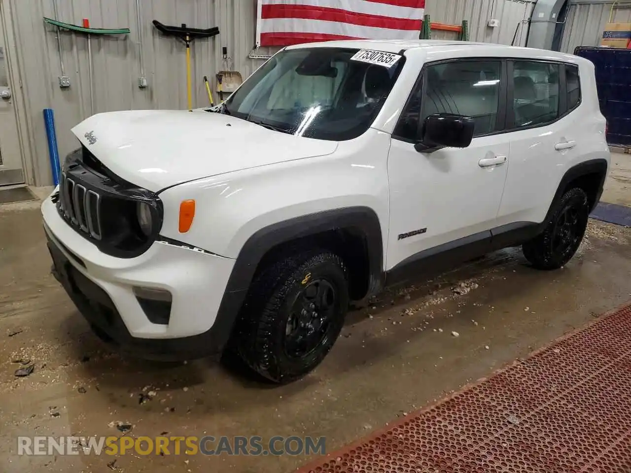 1 Photograph of a damaged car ZACNJDA18NPN68660 JEEP RENEGADE 2022
