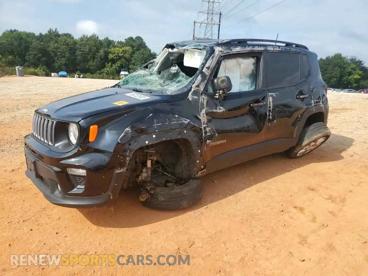 1 Photograph of a damaged car ZACNJDB10NPN86861 JEEP RENEGADE 2022
