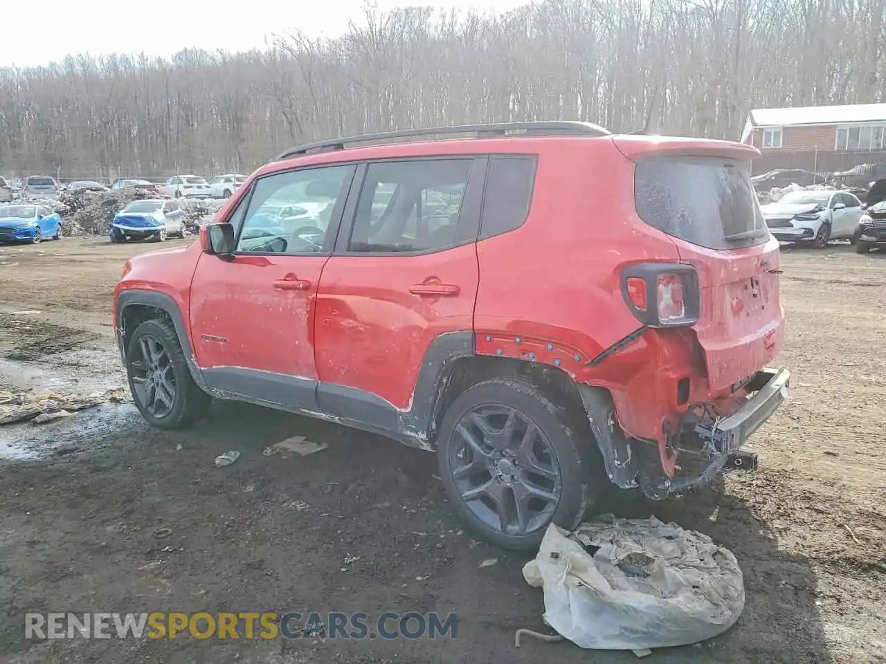 2 Photograph of a damaged car ZACNJDB11NPN71673 JEEP RENEGADE 2022