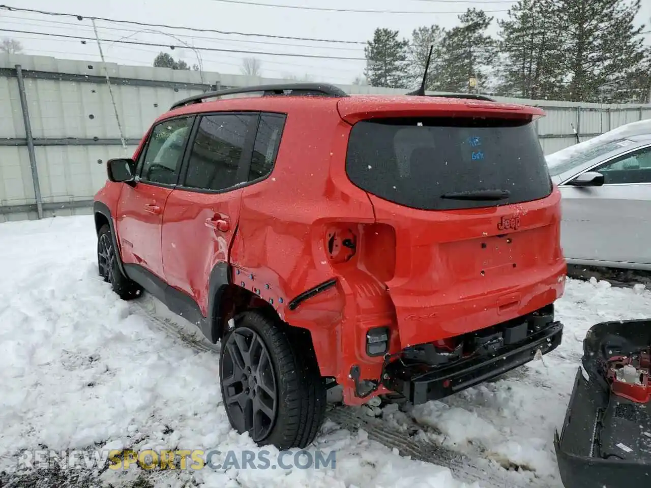 2 Photograph of a damaged car ZACNJDB12NPN61802 JEEP RENEGADE 2022