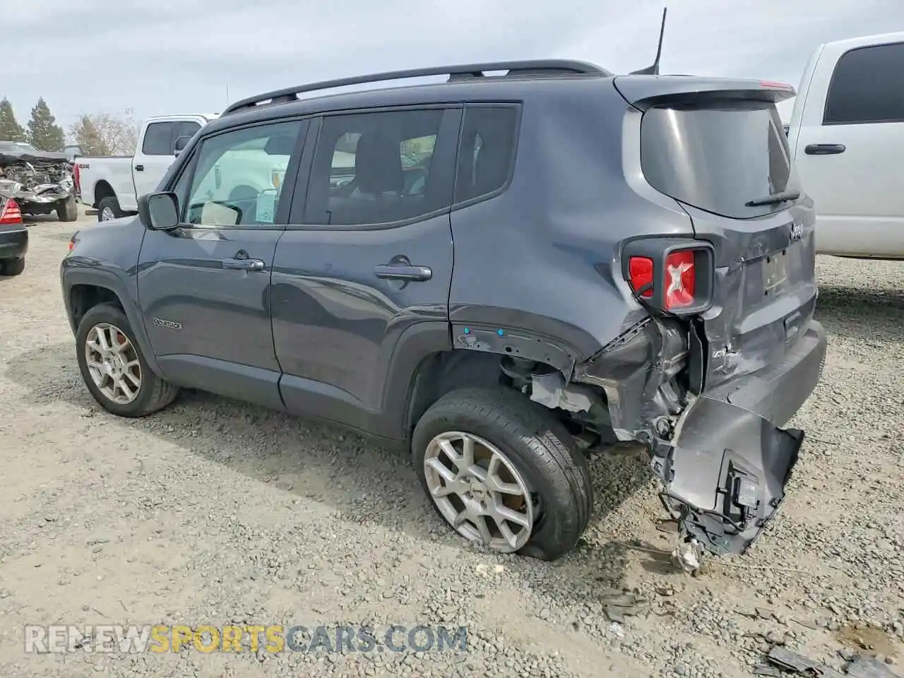 2 Photograph of a damaged car ZACNJDB12NPN97960 JEEP RENEGADE 2022