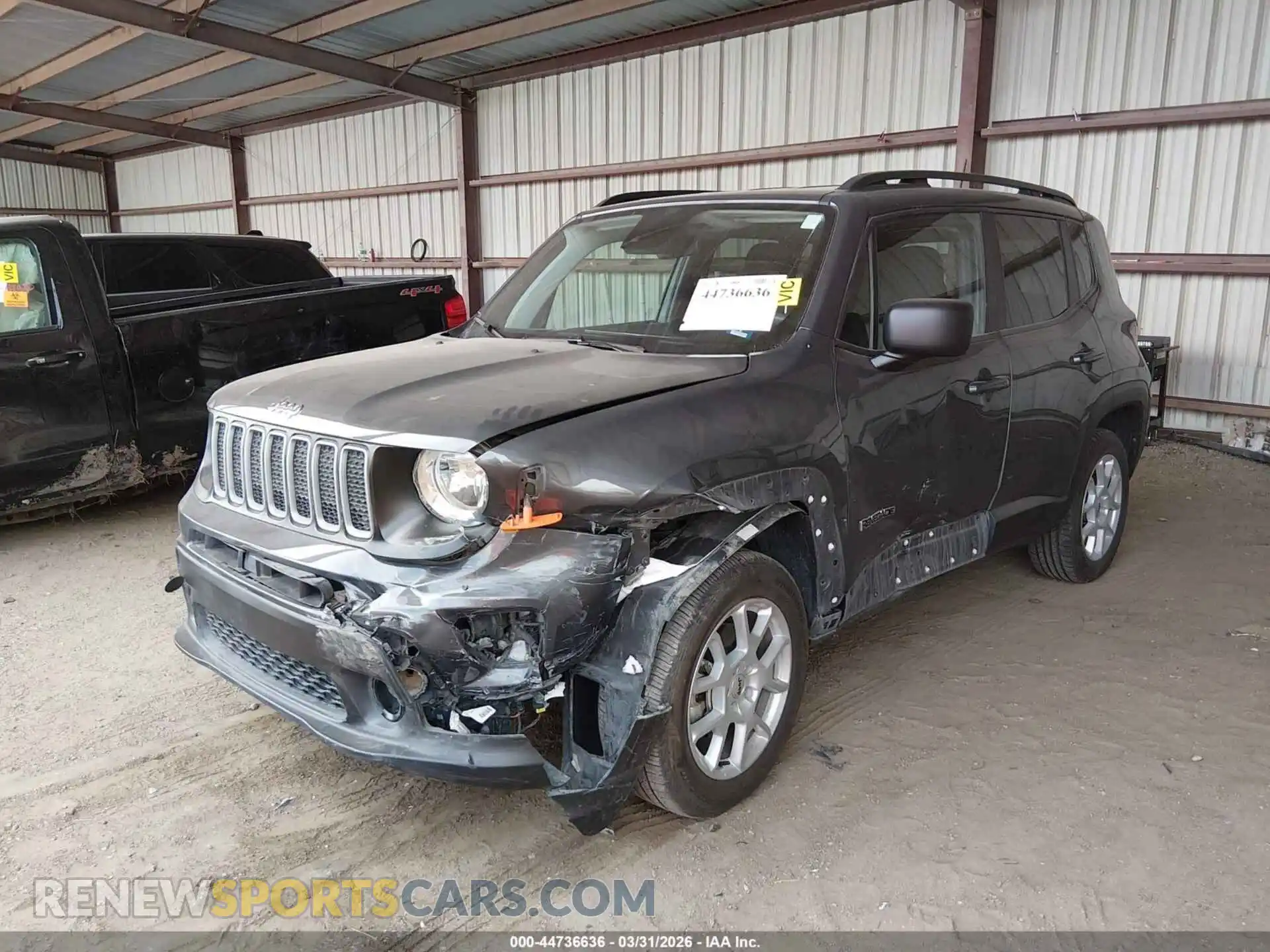 2 Photograph of a damaged car ZACNJDB15NPN71840 JEEP RENEGADE 2022