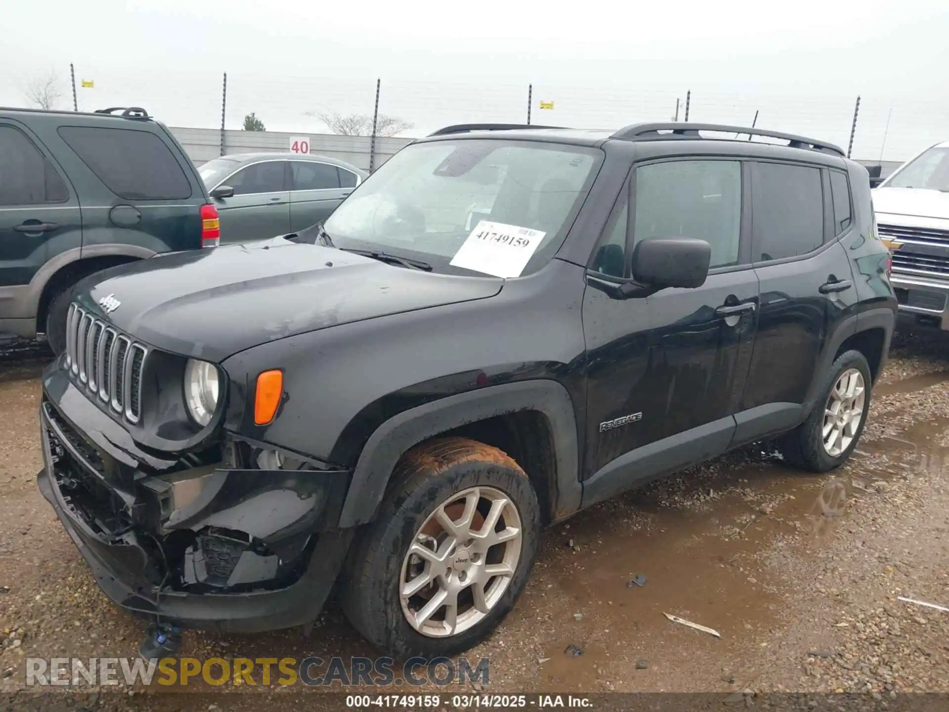 2 Photograph of a damaged car ZACNJDB17NPN85853 JEEP RENEGADE 2022