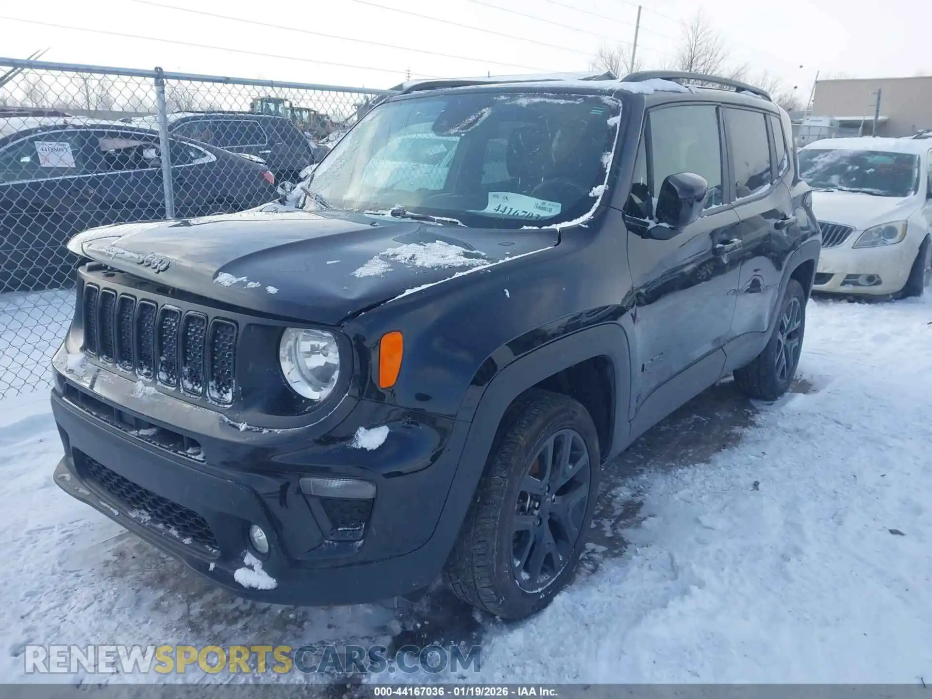 2 Photograph of a damaged car ZACNJDE14NPN58010 JEEP RENEGADE 2022
