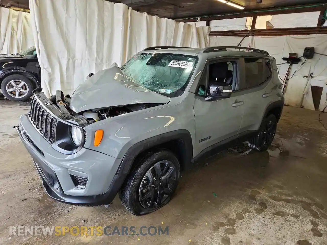 1 Photograph of a damaged car ZACNJDE14NPN58850 JEEP RENEGADE 2022