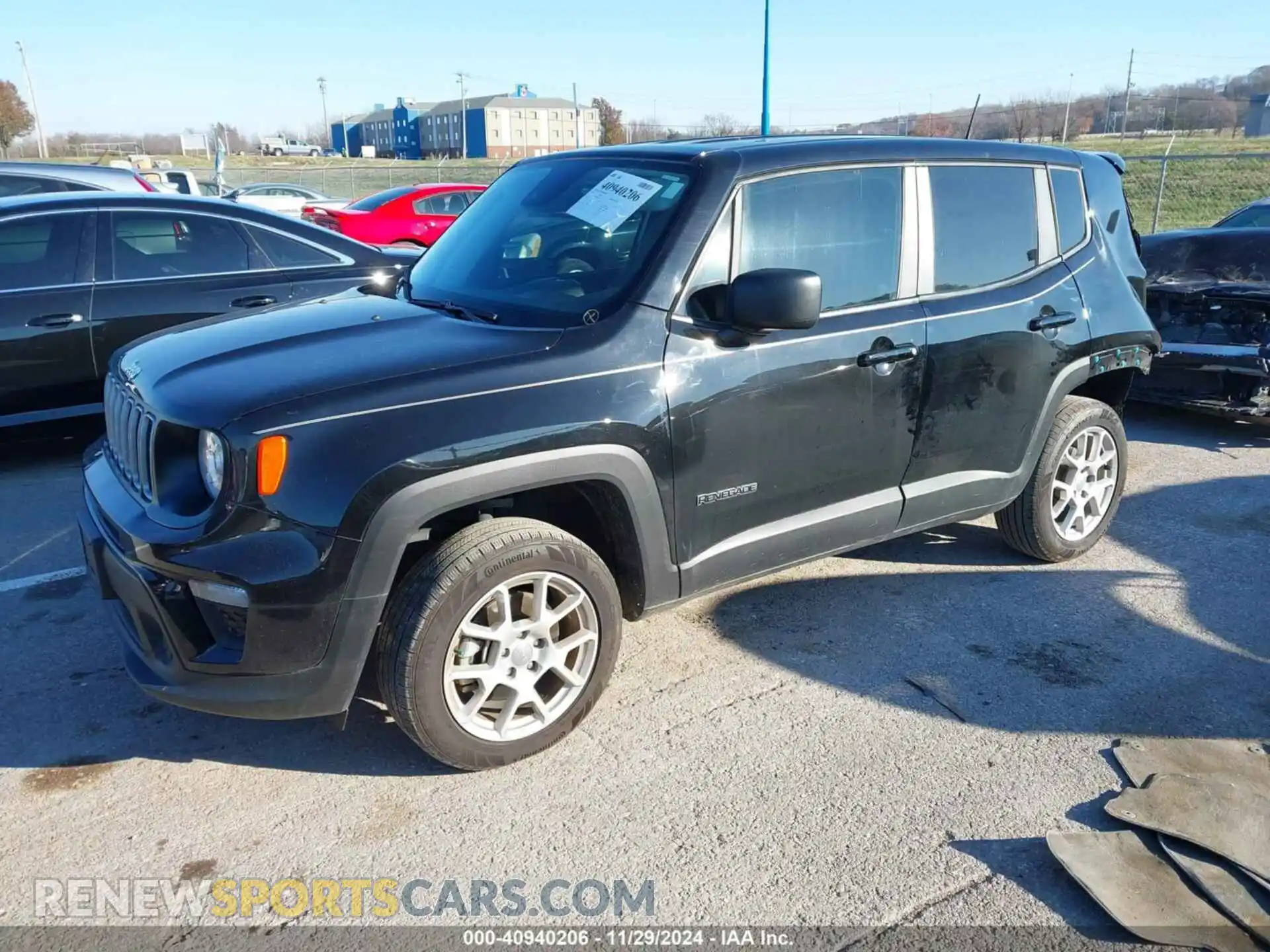 2 Photograph of a damaged car ZACNJDB10PPP13630 JEEP RENEGADE 2023