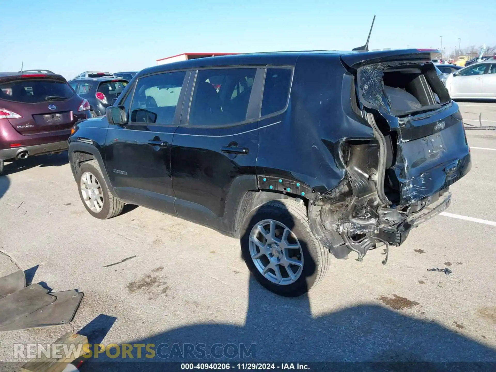 3 Photograph of a damaged car ZACNJDB10PPP13630 JEEP RENEGADE 2023
