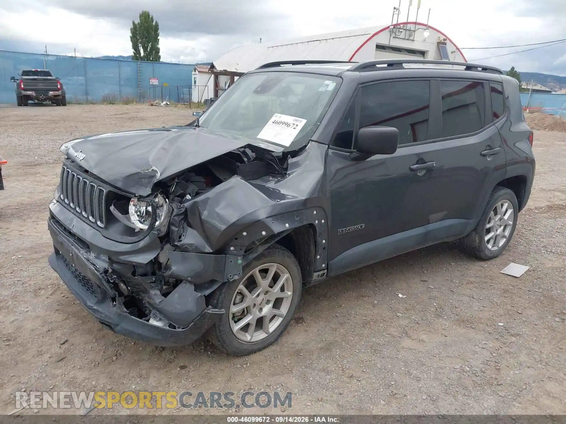 2 Photograph of a damaged car ZACNJDB10PPP29682 JEEP RENEGADE 2023