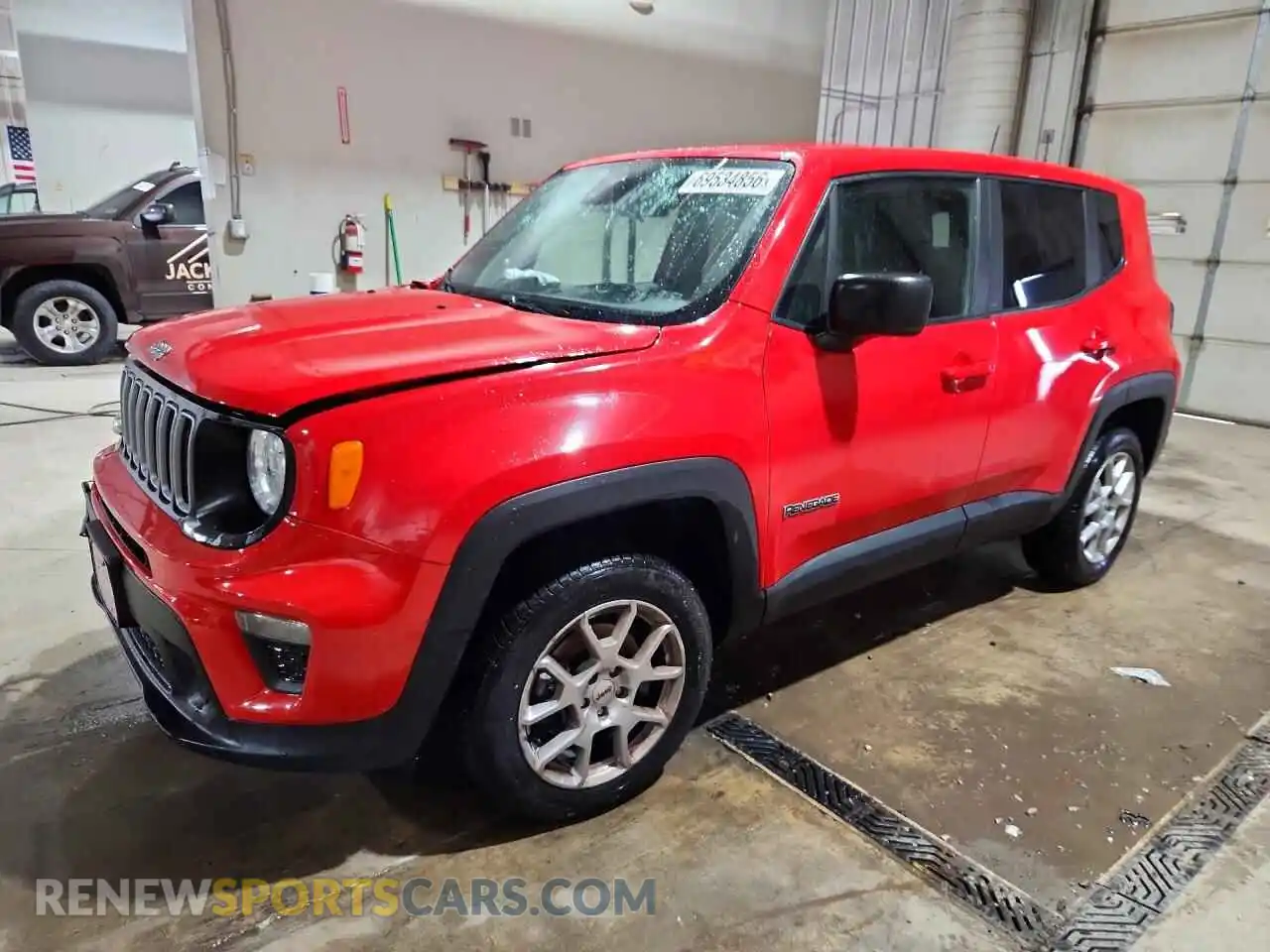 1 Photograph of a damaged car ZACNJDB10PPP63282 JEEP RENEGADE 2023