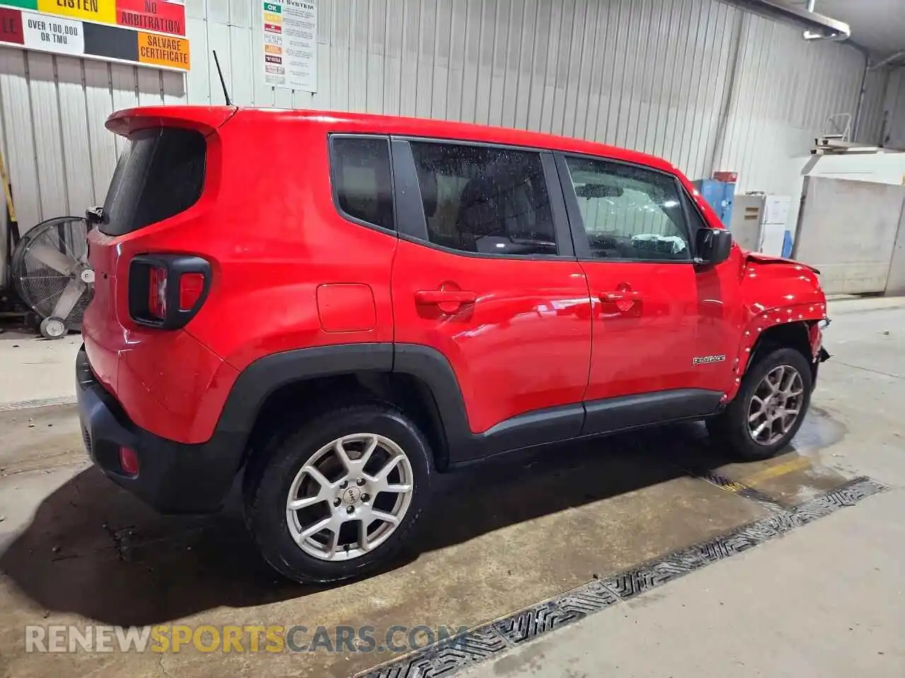 3 Photograph of a damaged car ZACNJDB10PPP63282 JEEP RENEGADE 2023
