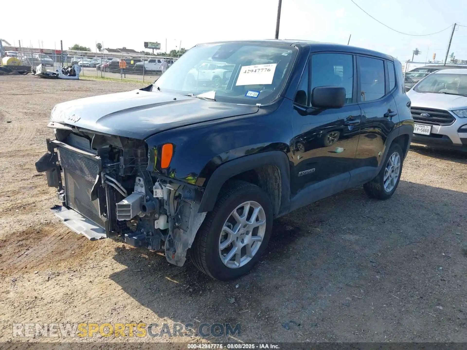 2 fotografías del automóvil dañado ZACNJDB11PPP35913 JEEP RENEGADE 2023