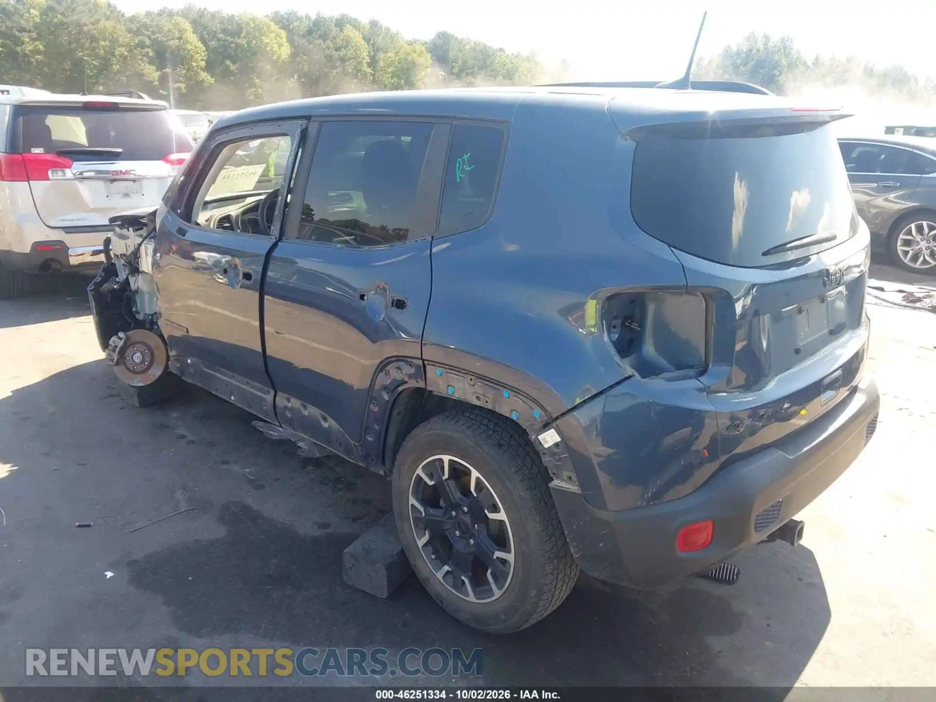 3 Photograph of a damaged car ZACNJDB11PPP42005 JEEP RENEGADE 2023