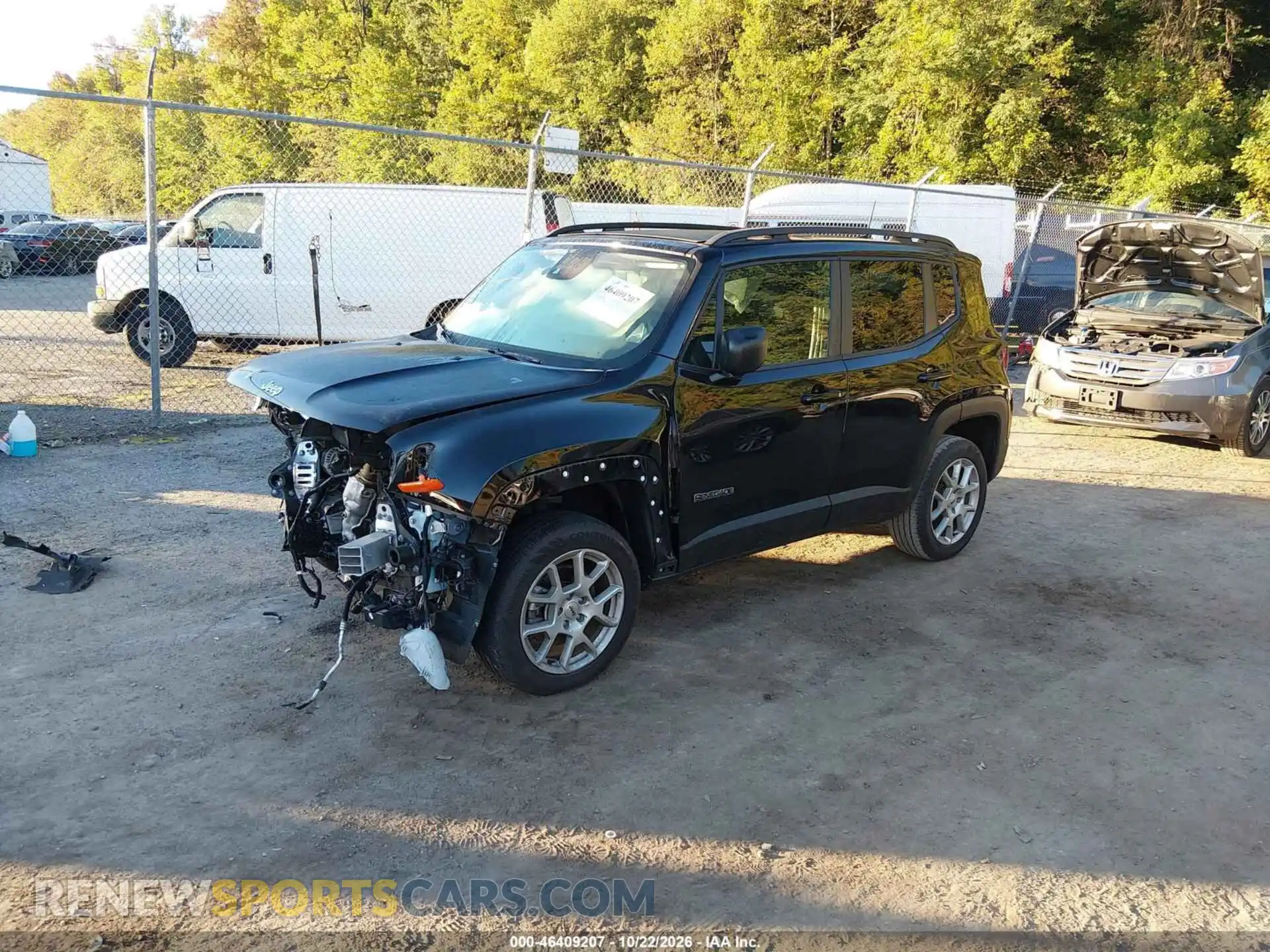 2 Photograph of a damaged car ZACNJDB11PPP43669 JEEP RENEGADE 2023