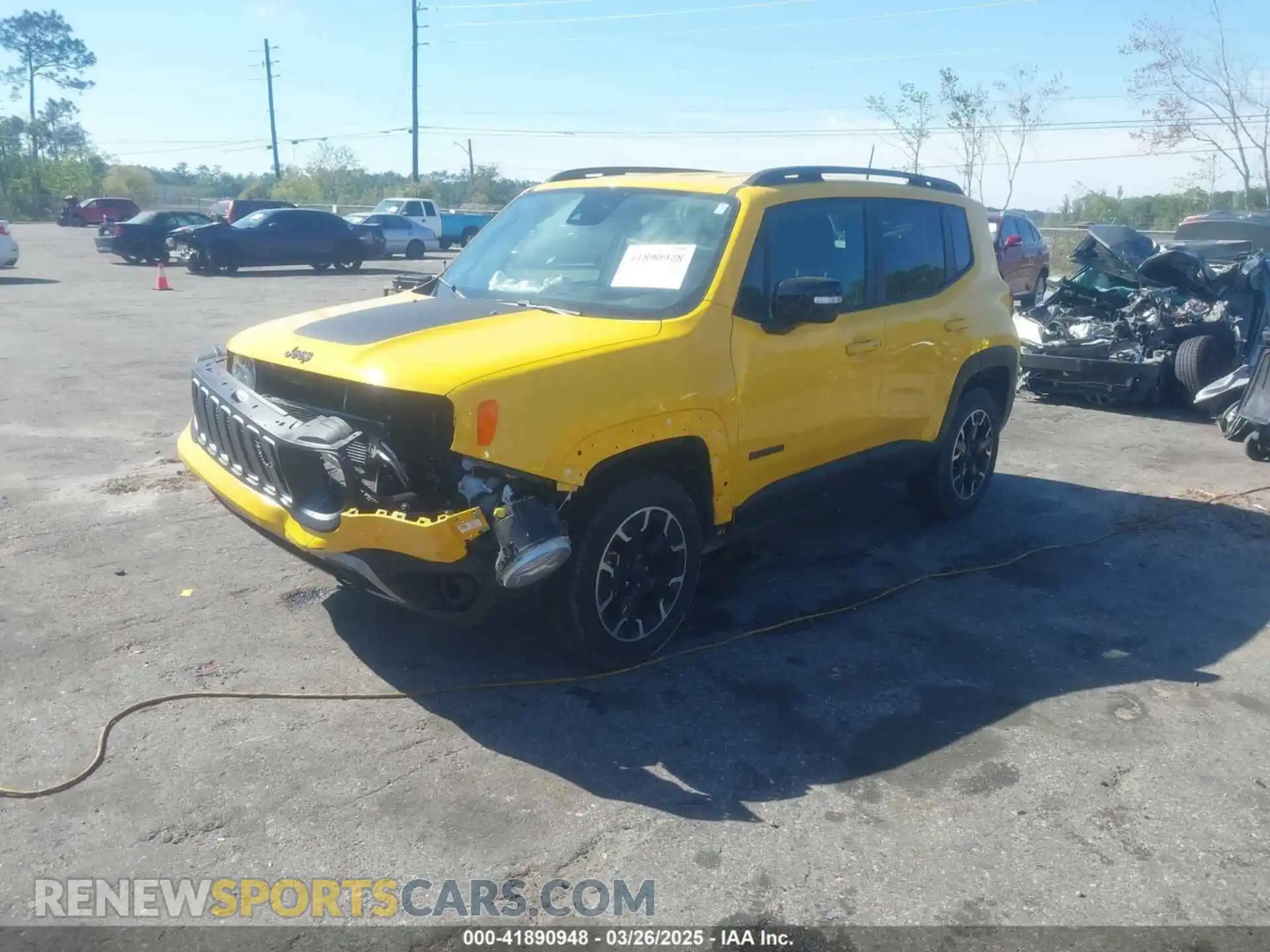 2 Photograph of a damaged car ZACNJDB11PPP58351 JEEP RENEGADE 2023