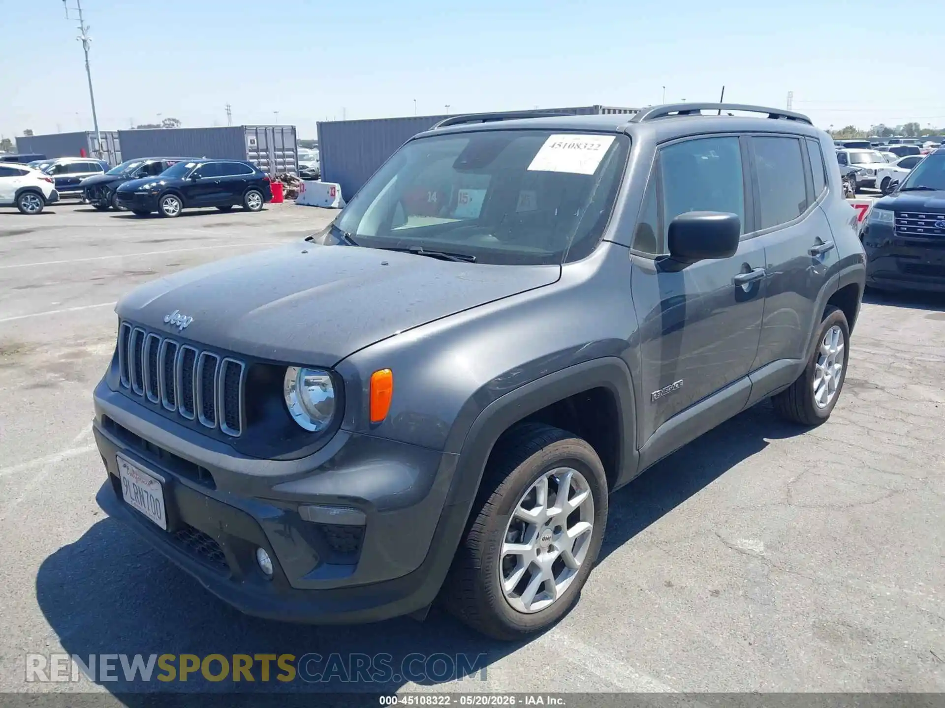 2 Photograph of a damaged car ZACNJDB12PPP22927 JEEP RENEGADE 2023