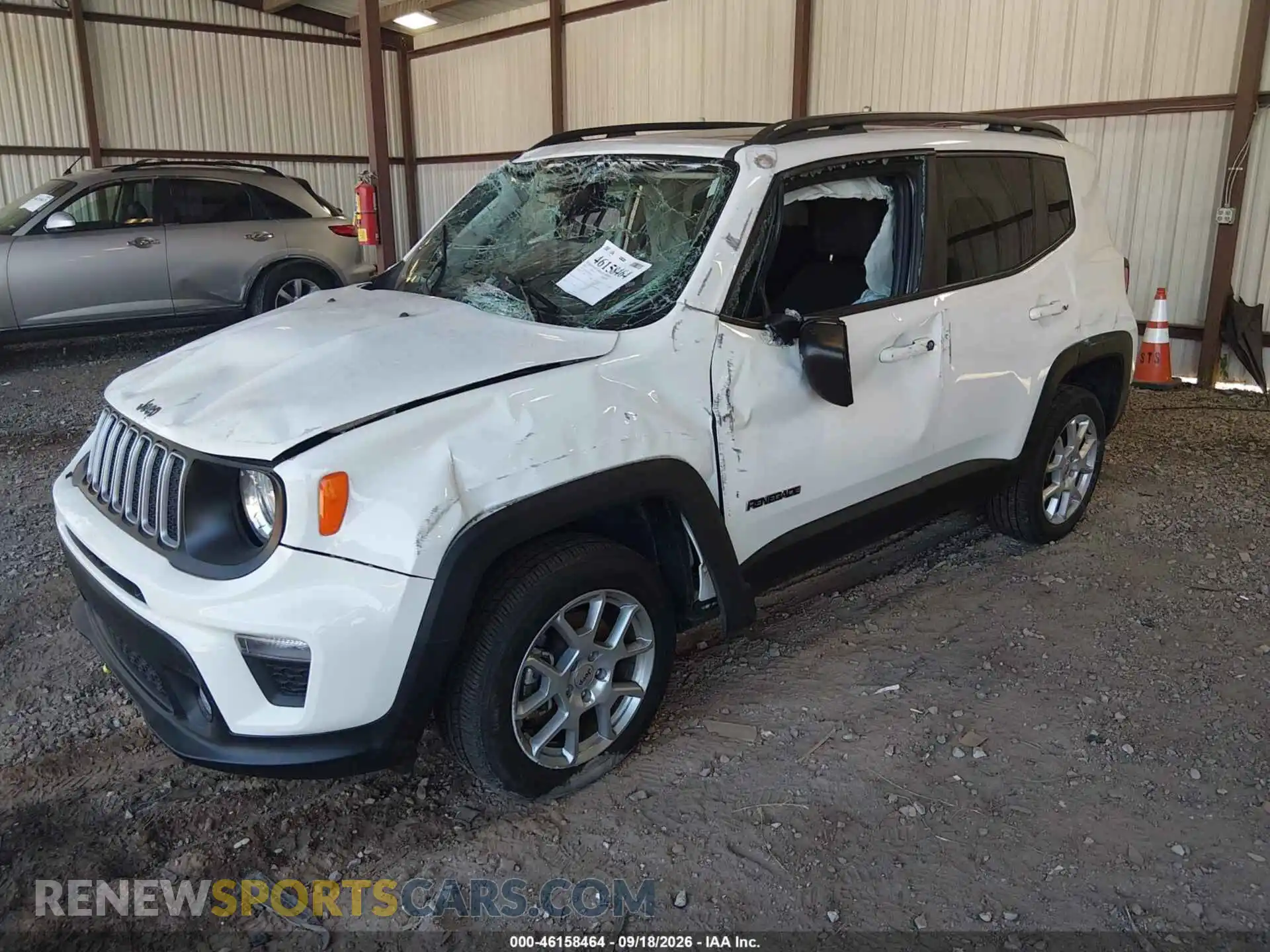 2 fotografías del automóvil dañado ZACNJDB12PPP24385 JEEP RENEGADE 2023