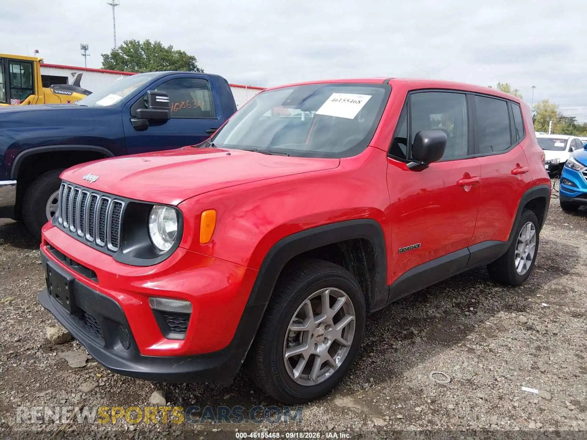 2 fotografías del automóvil dañado ZACNJDB12PPP62862 JEEP RENEGADE 2023