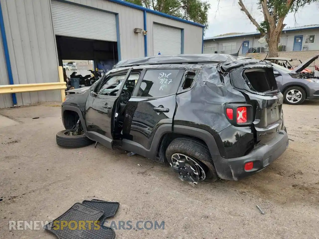 2 Photograph of a damaged car ZACNJDB12PPP69942 JEEP RENEGADE 2023