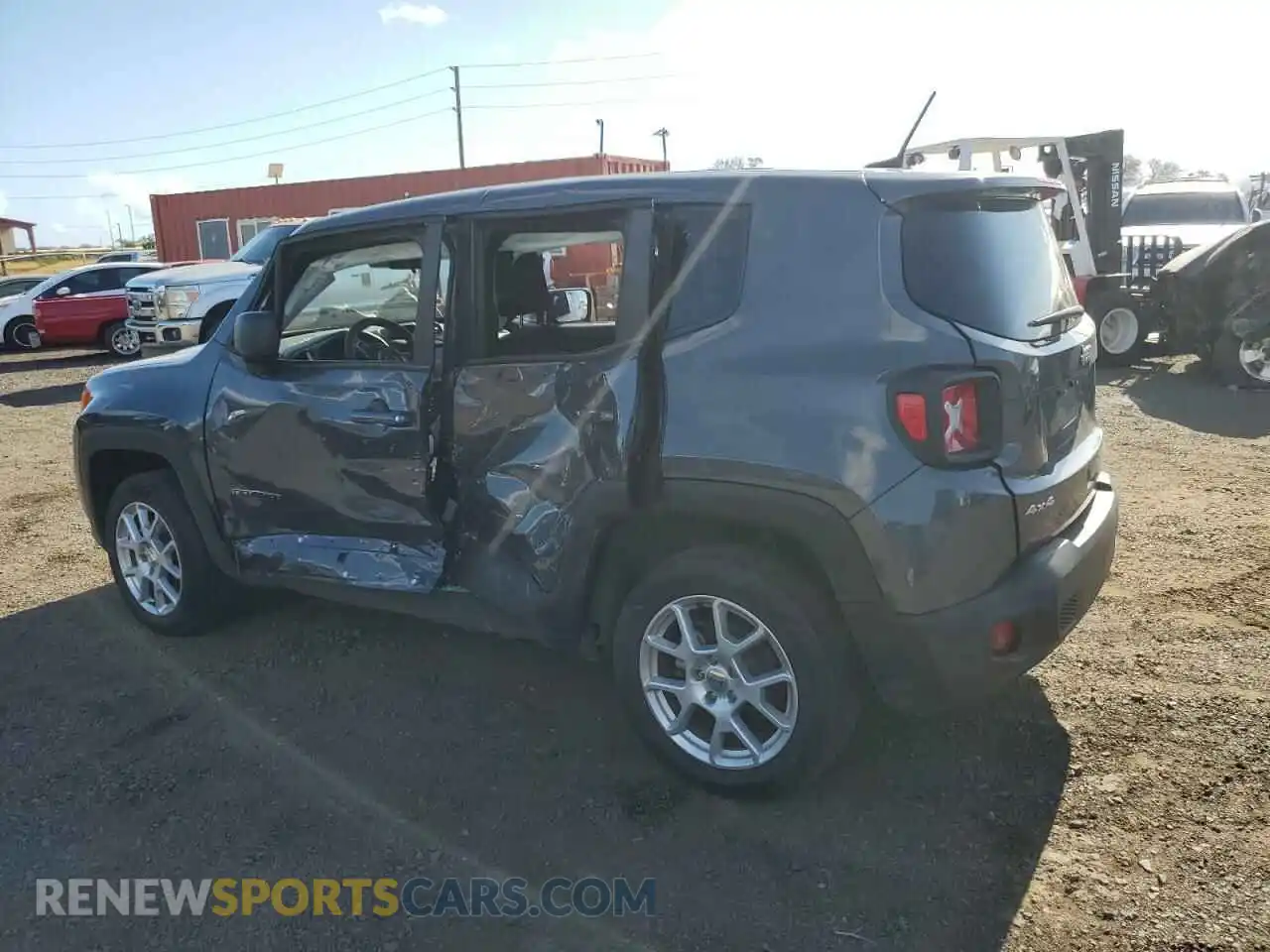 2 Photograph of a damaged car ZACNJDB12PPP71576 JEEP RENEGADE 2023