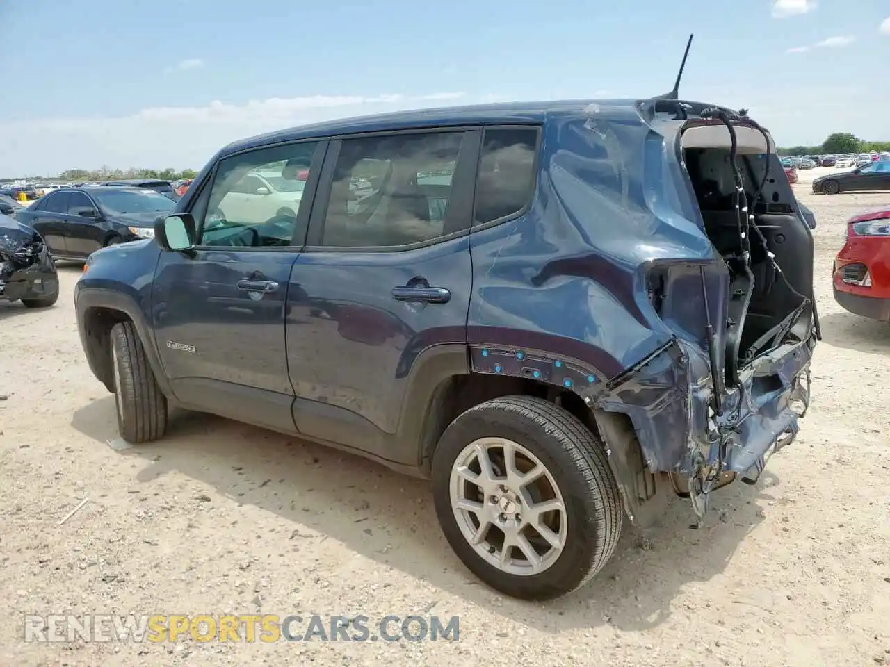 2 Photograph of a damaged car ZACNJDB13PPP23861 JEEP RENEGADE 2023