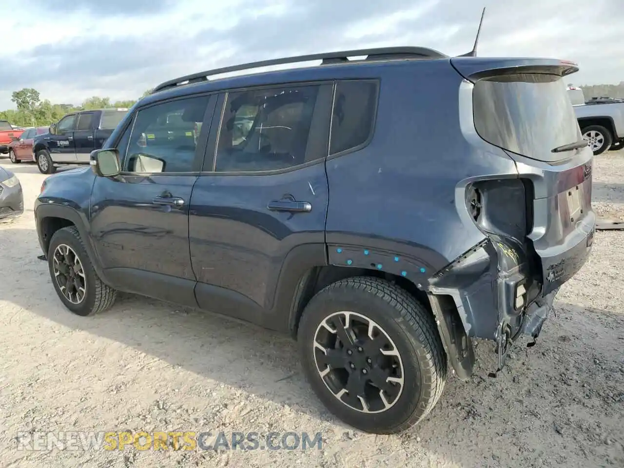 2 Photograph of a damaged car ZACNJDB13PPP33998 JEEP RENEGADE 2023