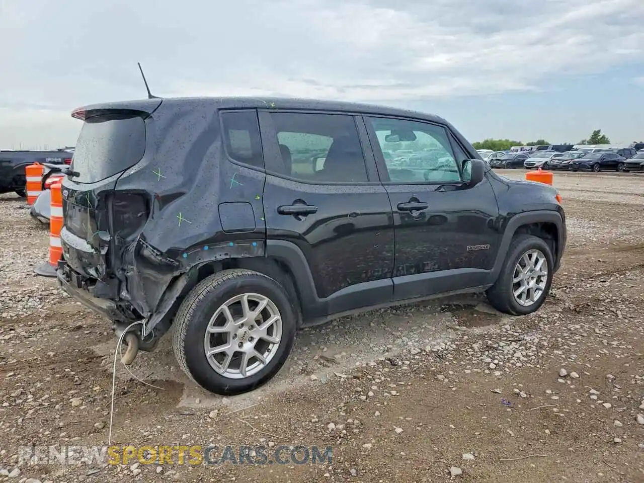 3 Photograph of a damaged car ZACNJDB13PPP72574 JEEP RENEGADE 2023