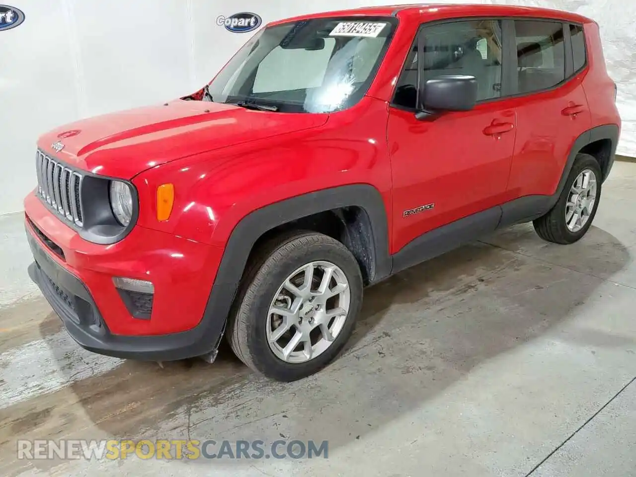 1 Photograph of a damaged car ZACNJDB14PPP70574 JEEP RENEGADE 2023