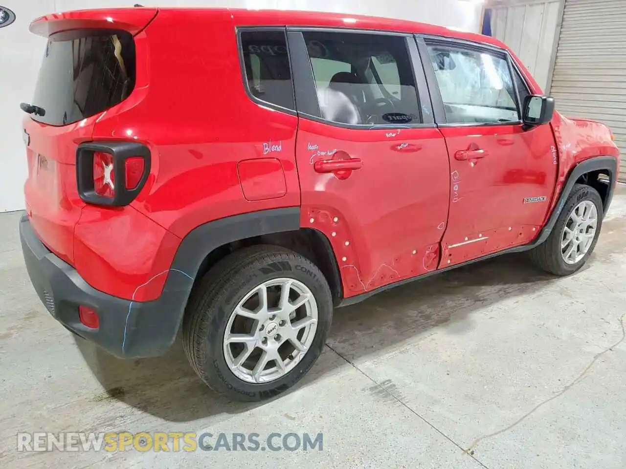 3 Photograph of a damaged car ZACNJDB14PPP70574 JEEP RENEGADE 2023