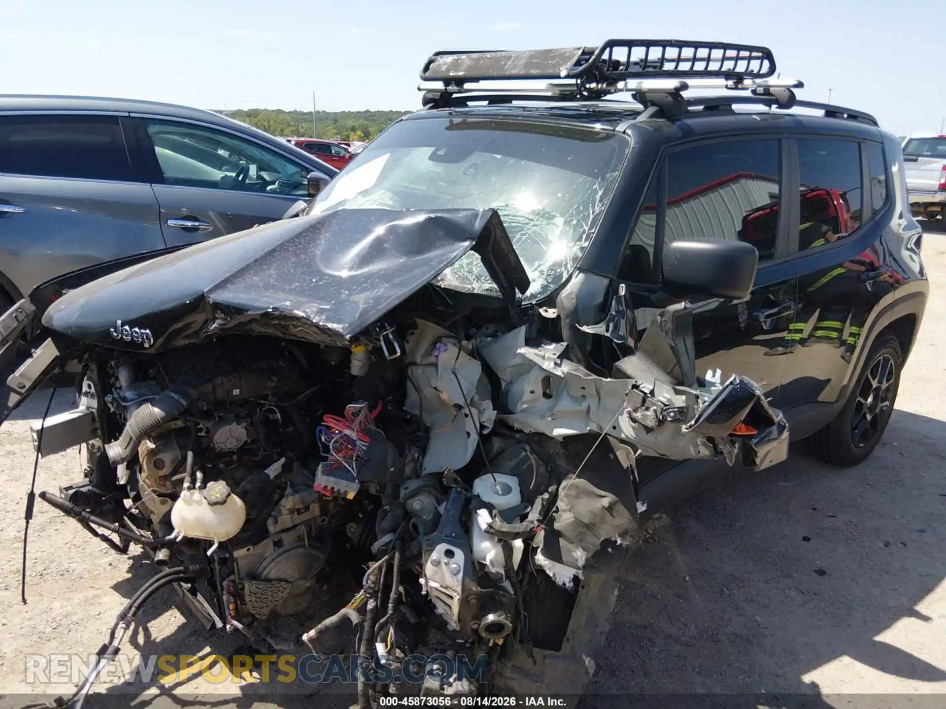2 Photograph of a damaged car ZACNJDB17PPP34877 JEEP RENEGADE 2023