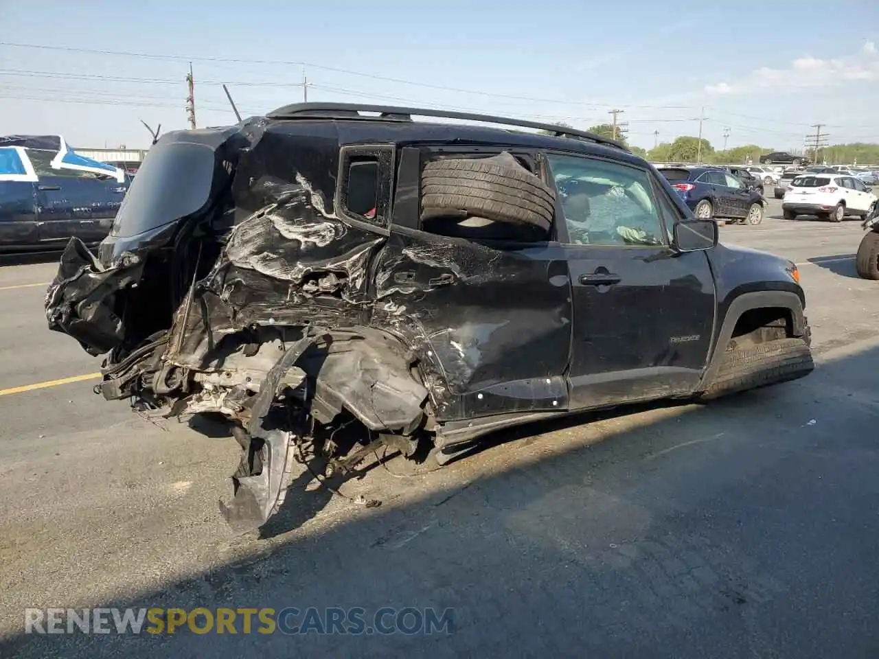 3 Photograph of a damaged car ZACNJDB17PPP44597 JEEP RENEGADE 2023